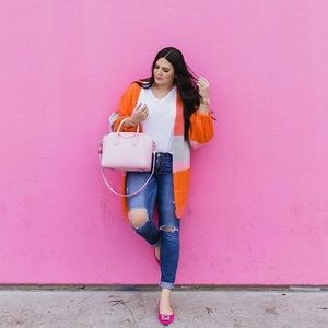 ASOS x Pretty little thing colorblock cardigan